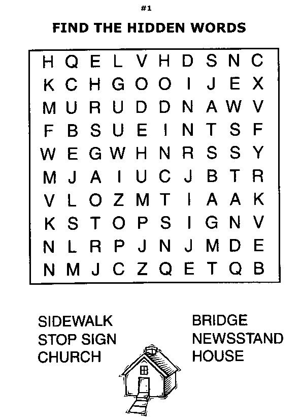 Printable word puzzles